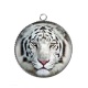 Pendentif Cabochon Argent - tigre