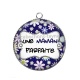 Pendentif Cabochon Argent - une maman parfaite