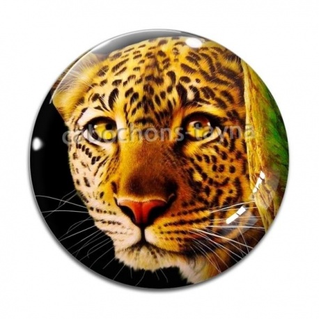 Cabochon Verre - léopard