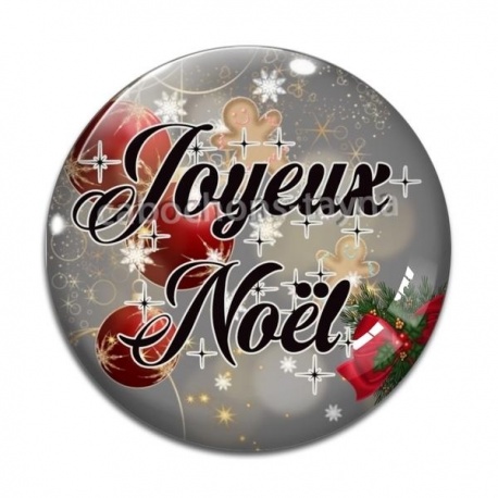 Cabochon Verre - joyeux noël