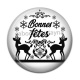 Cabochon Résine - bonnes fêtes