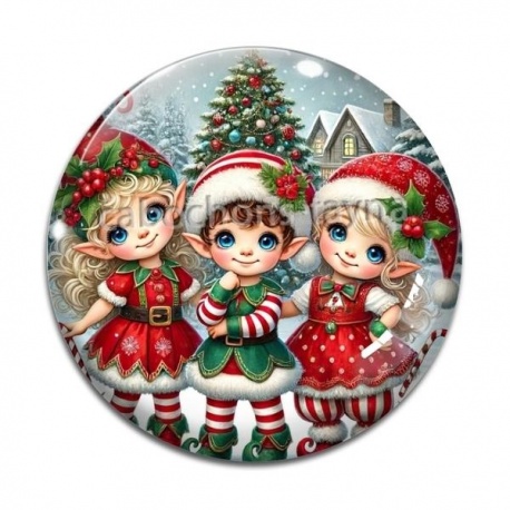Cabochon Verre - lutin 
