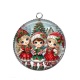 Pendentif Cabochon Argent - lutin 