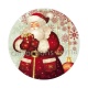 cabochon papa noël- pendentif