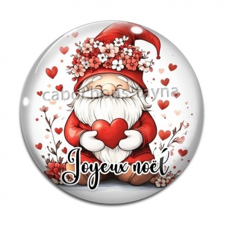 Cabochon Verre - joyeux noël