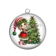 Pendentif Cabochon Argent - lutin