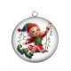 Pendentif Cabochon Argent - lutin