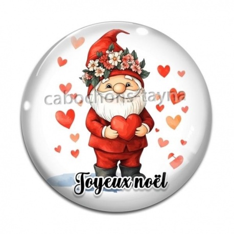 Cabochon Verre - joyeux noël