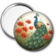 Miroir de poche - paon