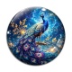 Cabochon Verre - paon