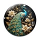 Cabochon Verre - paon