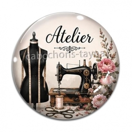 Cabochon Verre - atelier de mode