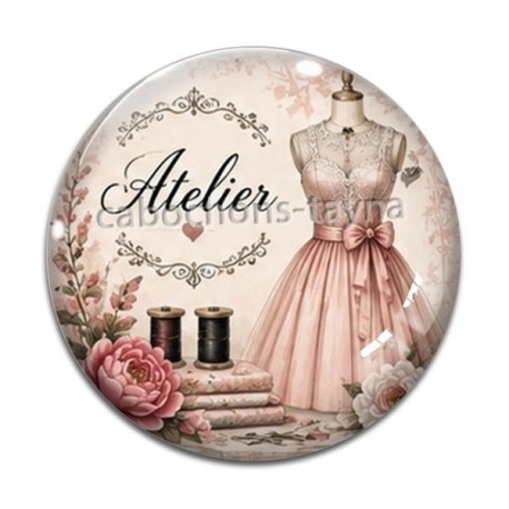 Cabochon Verre - atelier de mode
