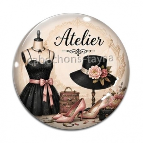 Cabochon Verre - atelier de mode
