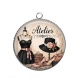 Pendentif Cabochon Argent - atelier de mode