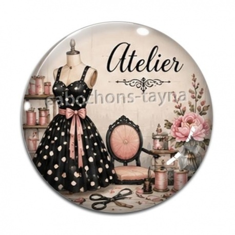 Cabochon Verre - atelier de mode