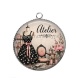 Pendentif Cabochon Argent - atelier de mode