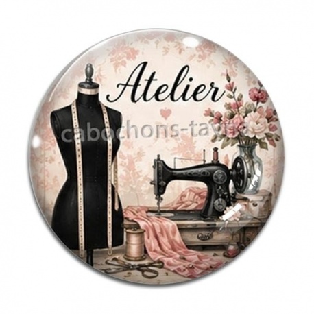 Cabochon Verre - atelier de mode