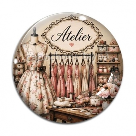 Cabochon Verre - atelier de mode