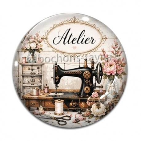 Cabochon Verre - atelier de mode