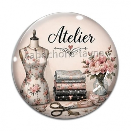 Cabochon Verre - atelier de mode