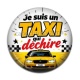 Cabochon Résine - je suis un taxi qui déchire
