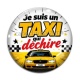 Cabochon Verre - je suis un taxi qui déchire
