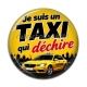 Cabochon Résine - je suis un taxi qui déchire