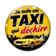 Cabochon Verre - je suis un taxi qui déchire