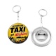 Porte clés décapsuleur - je suis un taxi qui déchire