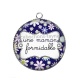Pendentif Cabochon Argent - une maman formidable