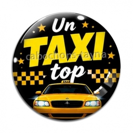 Cabochon Verre - un taxi top
