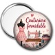 Miroir de poche - couturière formidable