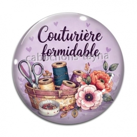 Cabochon Verre - couturière formidable