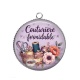 Pendentif Cabochon Argent - couturière formidable