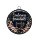 Pendentif Cabochon Argent - couturière formidable