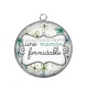 Pendentif Cabochon Argent - une maman formidable