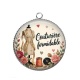Pendentif Cabochon Argent - couturière formidable