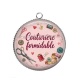 Pendentif Cabochon Argent - couturière formidable