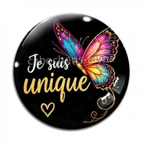 Cabochon Verre - je suis unique