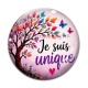 Cabochon Verre - je suis unique
