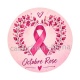 Octobre Rose ruban rose – Cabochon verre ou résine – Badge, porte-clés, magnet, miroir
