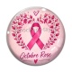 Cabochon Verre - octobre rose