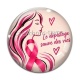 Cabochon Verre - octobre rose