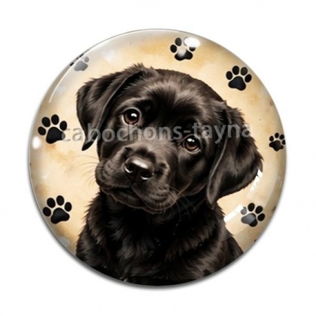 Cabochon Verre - chien