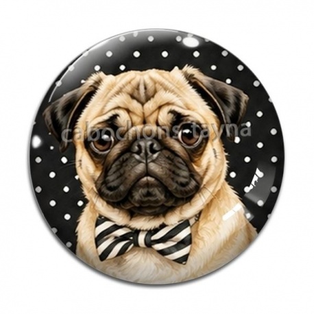 Cabochon Verre - chien
