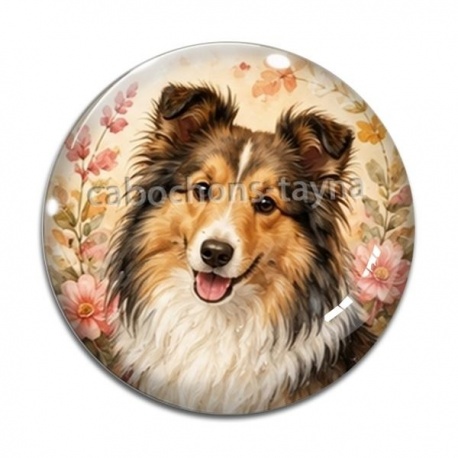 Cabochon Verre - chien