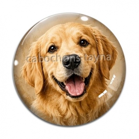 Cabochon Verre - chien