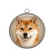 Pendentif Cabochon Argent - chien