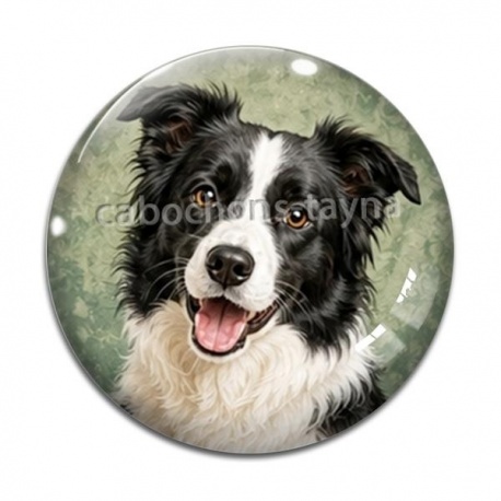 Cabochon Verre - chien